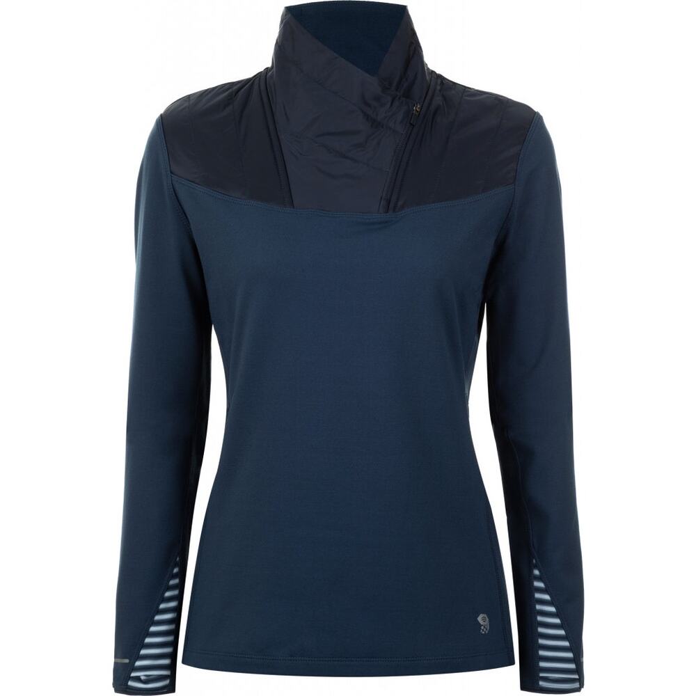 Mountain Hardwear Women's Navy and Dark Navy Pullover Hoodie